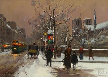 愛德華 科爾特斯 Quai de Montebello, in Winter 愛德華 科爾特斯 Quai de Montebello, in Winter